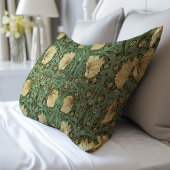 Delicate Pimpernel Green & Cream Pattern Morris Kussensloop