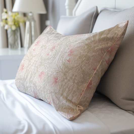 Delicate Pimpernel Stoffig Roze Groen Patroon Morr Kussensloop