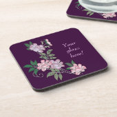 Delicate pinda's elegant floreel patroon met tekst onderzetter (Linkerzijde)