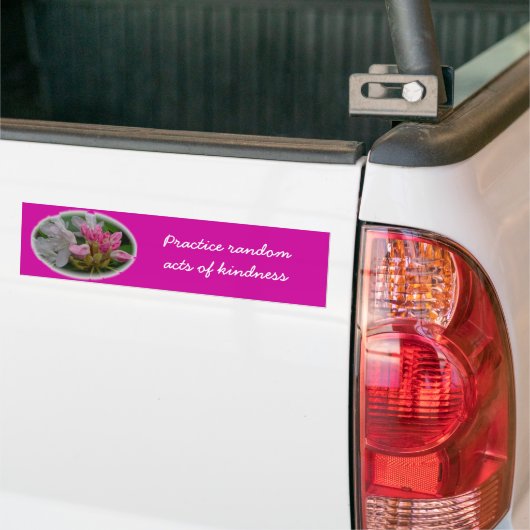 Delicate Pink Azaleas Bumpersticker (Op Truck)