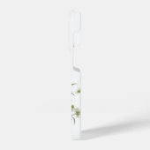 Delicate Pink Blush Peony met Butterfly iPhone Hoesje (Linkerkant)