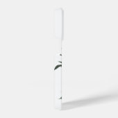 Delicate Pink Blush Peony met Butterfly iPhone Hoesje (Rechterkant)