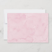 Delicate Pink Bow Verjaardag Bedankkaart (Achterkant)