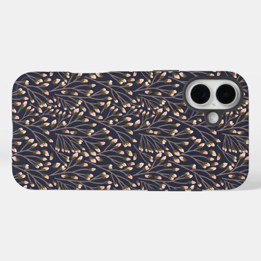 Delicate Pink Buds on Brown Branches Case-Mate iPhone Case (Achterkant (horizontaal))