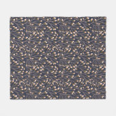 Delicate Pink Buds on Brown Branches Fleece Deken (Voorkant (Horizontaal))