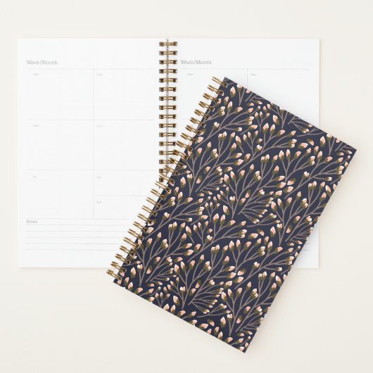 Delicate Pink Buds on Brown Branches Planner (Display)