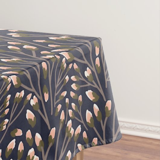 Delicate Pink Buds on Brown Branches Tafelkleed (Voorbeeld)