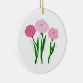 Delicate Pink Chrysanthema Keramisch Ornament (Rechts)