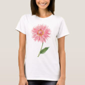 Delicate Pink Dahlia T-shirt (Voorkant)