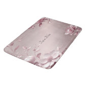 Delicate Pink Floral Bath Mat (Gekanteld)