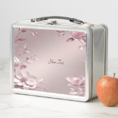 Delicate Pink Floral Lunch box (In situ)