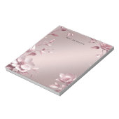 Delicate Pink Floral Notepad Notitieblok (Linkerzijde)