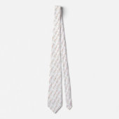 Delicate pink floral pattern neck tie stropdas (Voorkant)