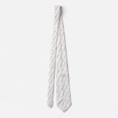 Delicate pink floral pattern neck tie stropdas (Achterkant)