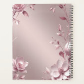 Delicate Pink Floral Planner (Achterkant)