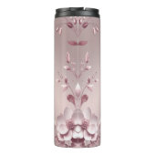 Delicate Pink Floral Thermosbeker (Achterkant)