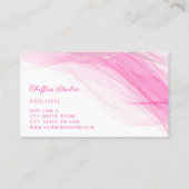 Delicate Pink Gold Details Visitekaartje (Achterkant)