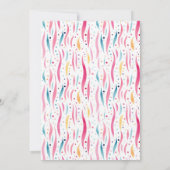 Delicate Pink Pattern Verjaardag Kaart (Achterkant)