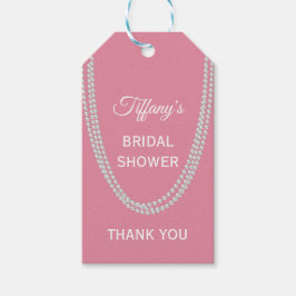 Delicate Pink Pearls-Vrijgezellenfeest Cadeaulabel