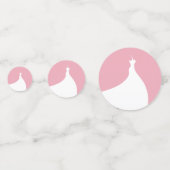 Delicate Pink Pearls Vrijgezellenfeest tafel Confe Confetti (Voorkanten)