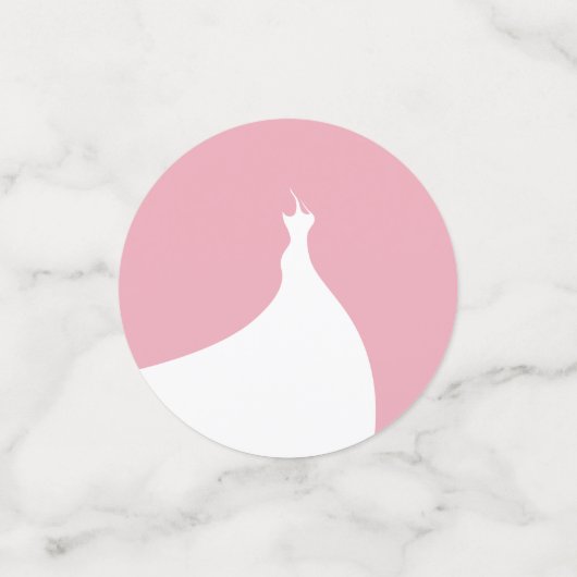 Delicate Pink Pearls Vrijgezellenfeest tafel Confe Confetti (Kleine voorkant)