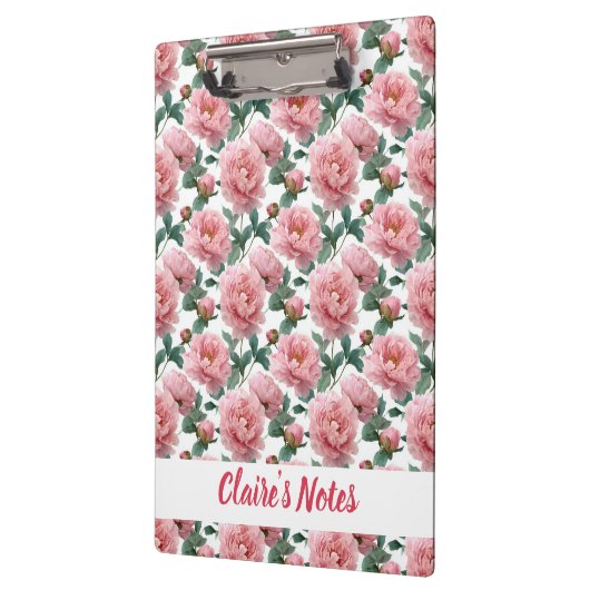 Delicate Pink Peony Pattern Name Klembord (Links)