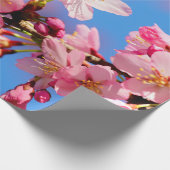 Delicate Pink Sakura Flowers Cadeaupapier (Hoek)