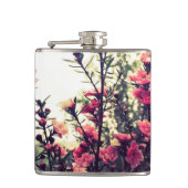 Delicate Pink Wild Flower Meadow Photo Heupfles (Voorkant)