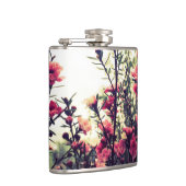 Delicate Pink Wild Flower Meadow Photo Heupfles (Rechts)