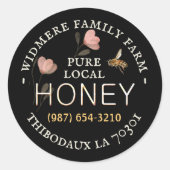 Delicate Pink Wildflower Honey hier verkocht op zw Ronde Sticker (Voorkant)