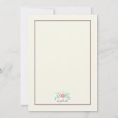 Delicate Posies Uitnodiging (Achterkant)