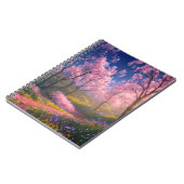 Delicate pracht van een kersenbloesem notitieboek (Linkerzijde)