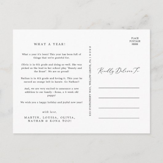 Delicate Prettige feestdagen 3 Fotoserie — nieuwsb (Achterkant)