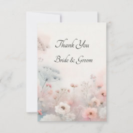 Delicate Queen Anne's Lace Photo Thank you Card Bedankkaart
