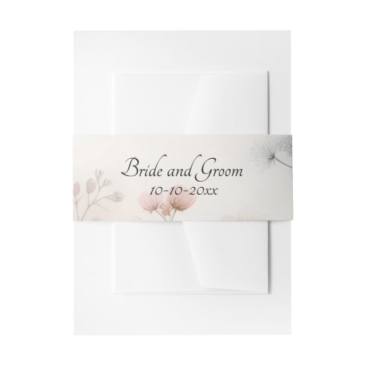 Delicate Queen Anne's Lace Uitnodigingen Wikkel (Voorkant Voorbeeld)