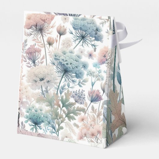 Delicate Queen Anne's Lace Wedding Bedankdoosjes (Achterkant)