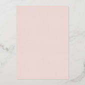 Delicate Queen Anne's Lace Wedding Folie Uitnodiging (Achterkant)