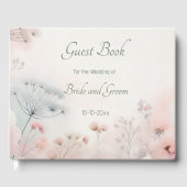 Delicate Queen Anne's Lace Wedding Guest Book Gastenboek (Voorkant)