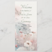 Delicate Queen Anne's Lace Wedding Programmakaart (Voorkant)