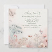 Delicate Queen Ann's Lace Bridal Shower Kaart (Voorkant)