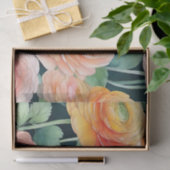 Delicate Ranunculus Flowers Waterverf Tissuepapier (Geschenk)
