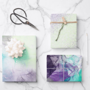 Delicate regenboog kleuren zachte inpakpapier vell vel