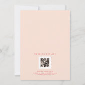 Delicate Romantic Bloom Juicy Red & Pinky Pink Kaart (Achterkant)