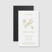 Delicate & Romantic Floral Wreath Wedding Initiale (Voorkant / Achterkant)