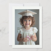 Delicate Romantic Kindergarten Graduate 4-Photo Kaart (Achterkant)