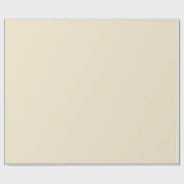 Delicate romige beige effen kleur cadeaupapier (Vlak)