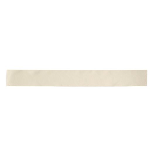Delicate romige beige effen kleur satijnen lint (Voorkant)
