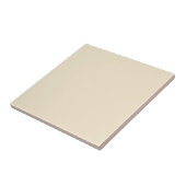 Delicate romige beige effen kleur tegeltje (Zijkant)