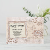 Delicate Roos Gold Glitter Modern Vrijgezellenfees Kaart (Staand voorkant)