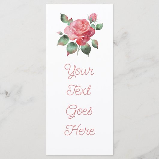 Delicate Roos Menu (Voorkant)